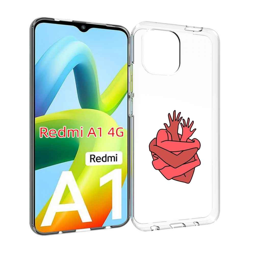 

Чехол Mypads Сердце Из Ручек Для Xiaomi Redmi A1, Прозрачный, Tocco