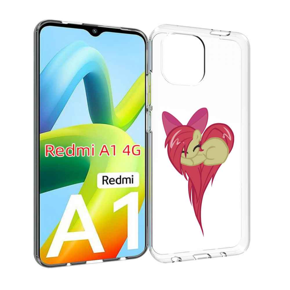 

Чехол Mypads Сердце-Из-Пони Для Xiaomi Redmi A1, Прозрачный, Tocco