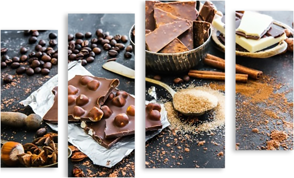 

Картина модульная на холсте Модулка Шоколад с кофе и корицей 120x81 см, 2419