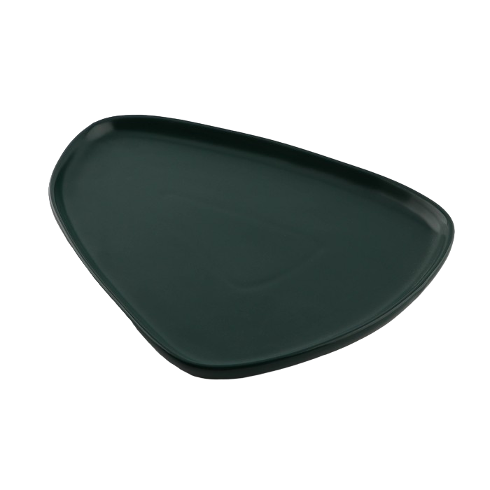 

Тарелка нестандартной формы «Тёмно-зелёная», 28 х 22 см, Зеленый, Коллекция "Морская галька"