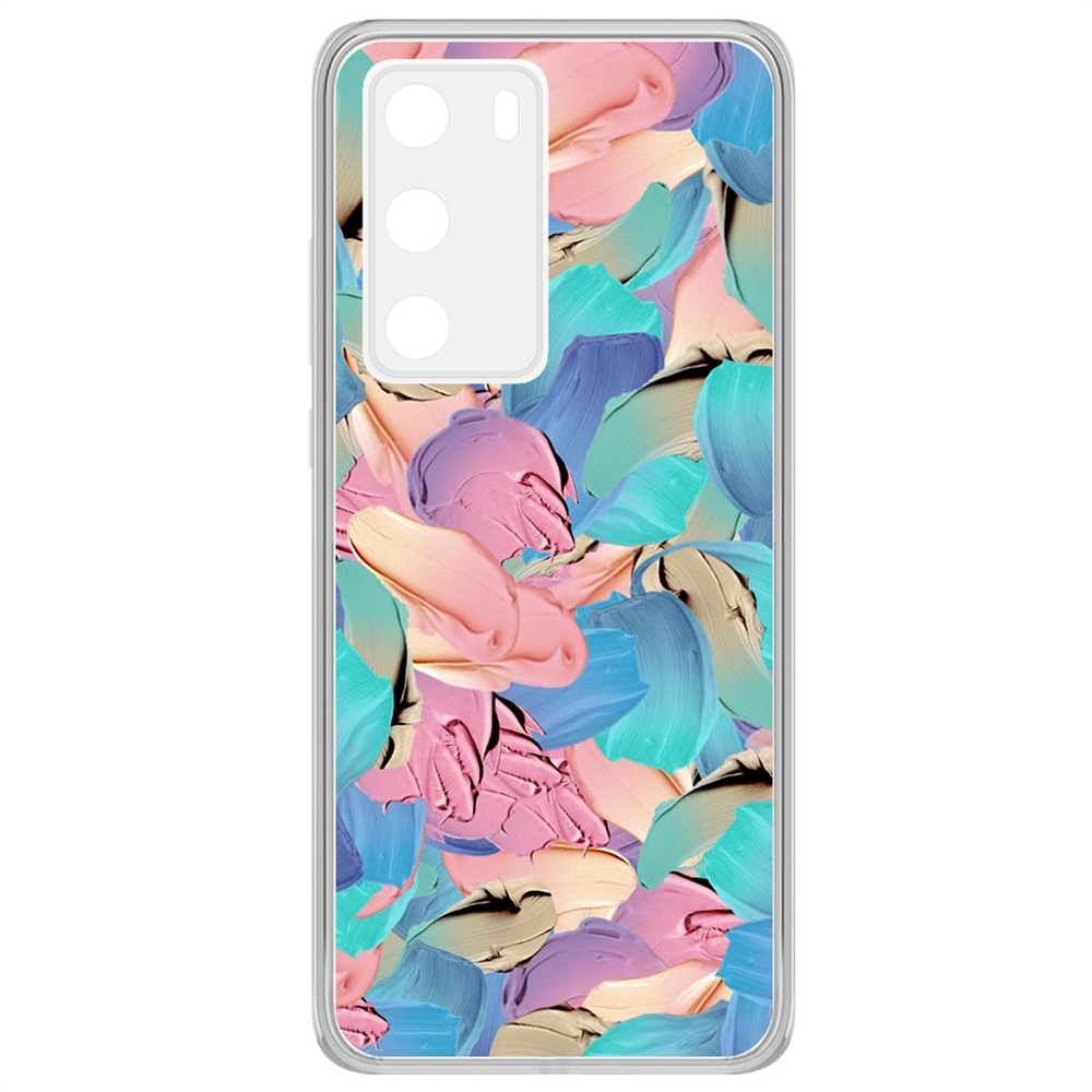 

Чехол-накладка Krutoff Clear Case Абстракт краска для Huawei P40