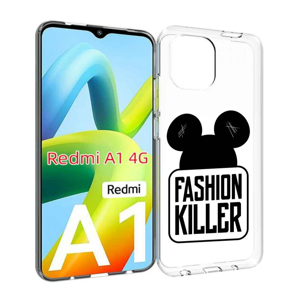 

Чехол Mypads Силуэт-Микки-Мауса Для Xiaomi Redmi A1, Прозрачный, Tocco