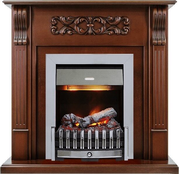 

Электрокамин Dimplex Venice (махагон коричневый антик) с очагом Danville Chrome FB2