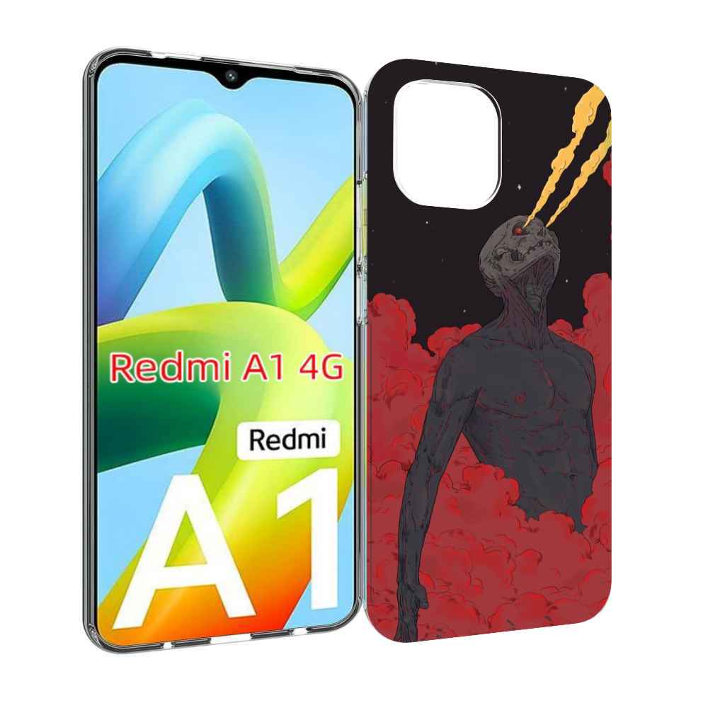 

Чехол Mypads Скелет В Красном Дыму Для Xiaomi Redmi A1, Прозрачный, Tocco