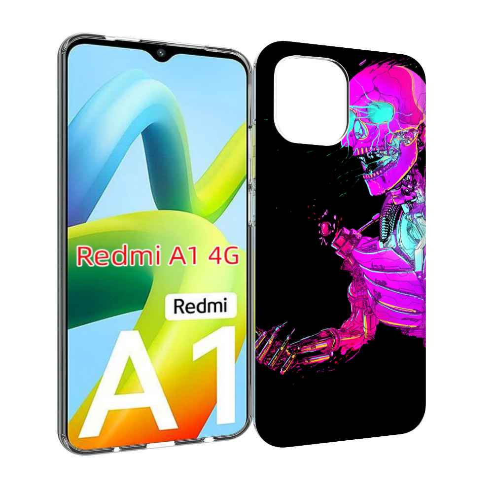 

Чехол Mypads Скелет-Робот-Фиолетовый Для Xiaomi Redmi A1, Прозрачный, Tocco