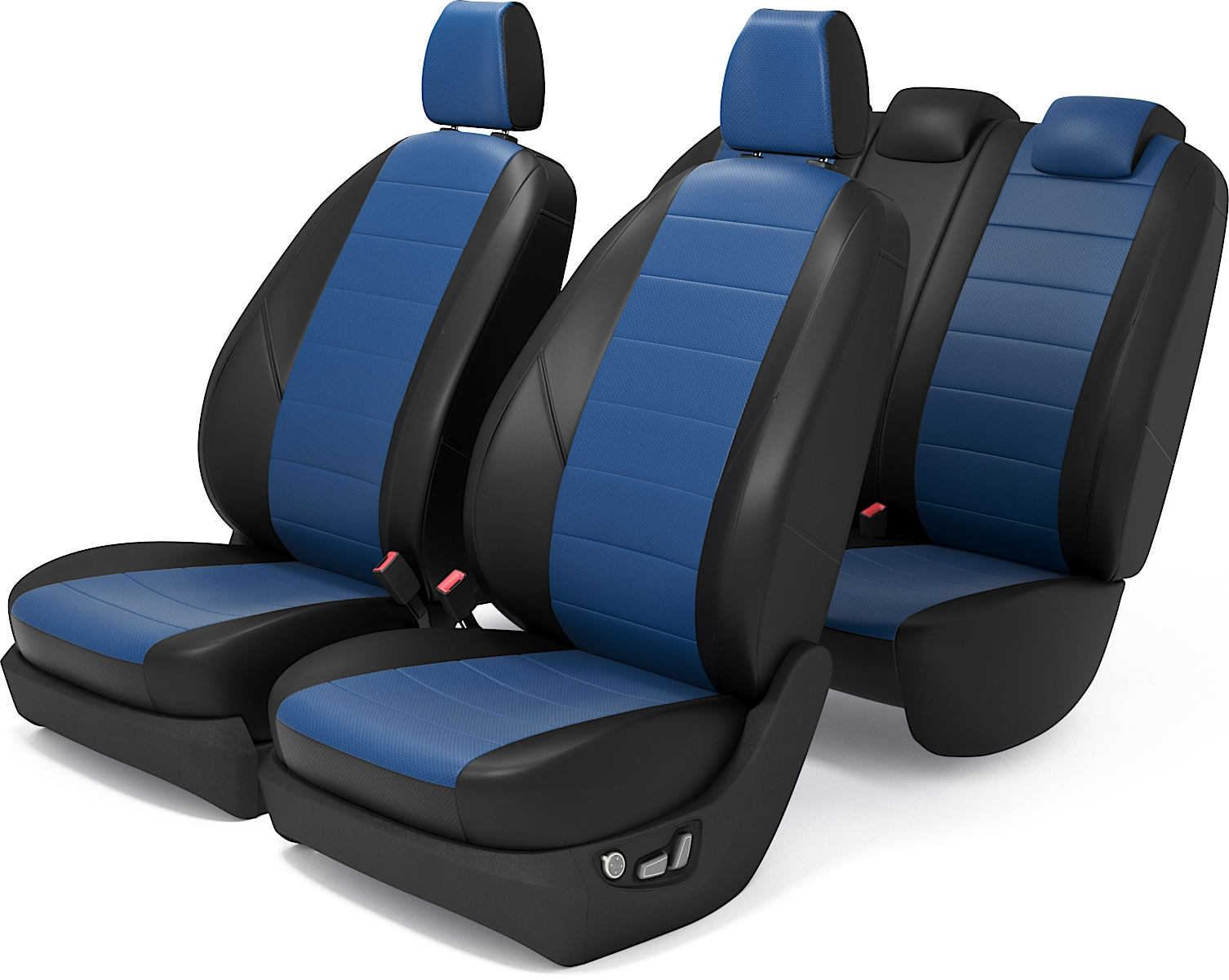 

Чехлы на сиденья для Мазда 3 БМ с 2013 по 2018 год, Экокожа, Синий L3201320184060HBlinesin, L3201320184060HB