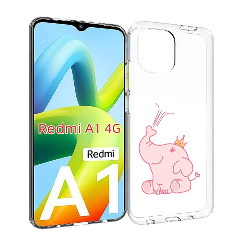

Чехол Mypads Слоник-Принц Детский Для Xiaomi Redmi A1, Прозрачный, Tocco