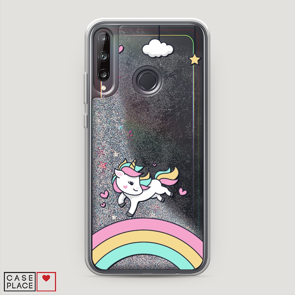 

Чехол Awog на Huawei P40 lite E/Honor 9C/Y7p "Единорог на радуге", Разноцветный, 6103391-1