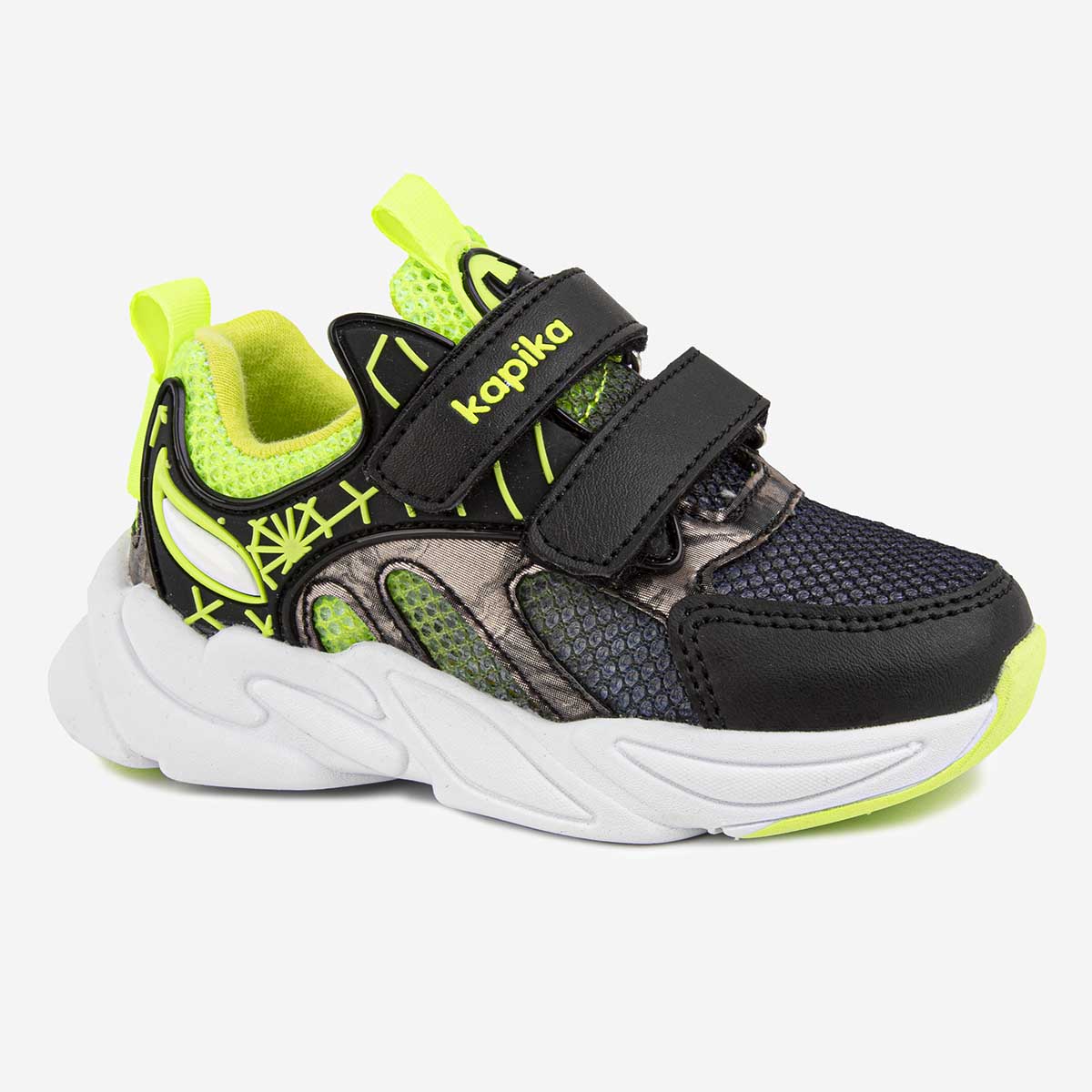 Кроссовки детские Kapika 71425-2, цвет черный, размер 23 EU
