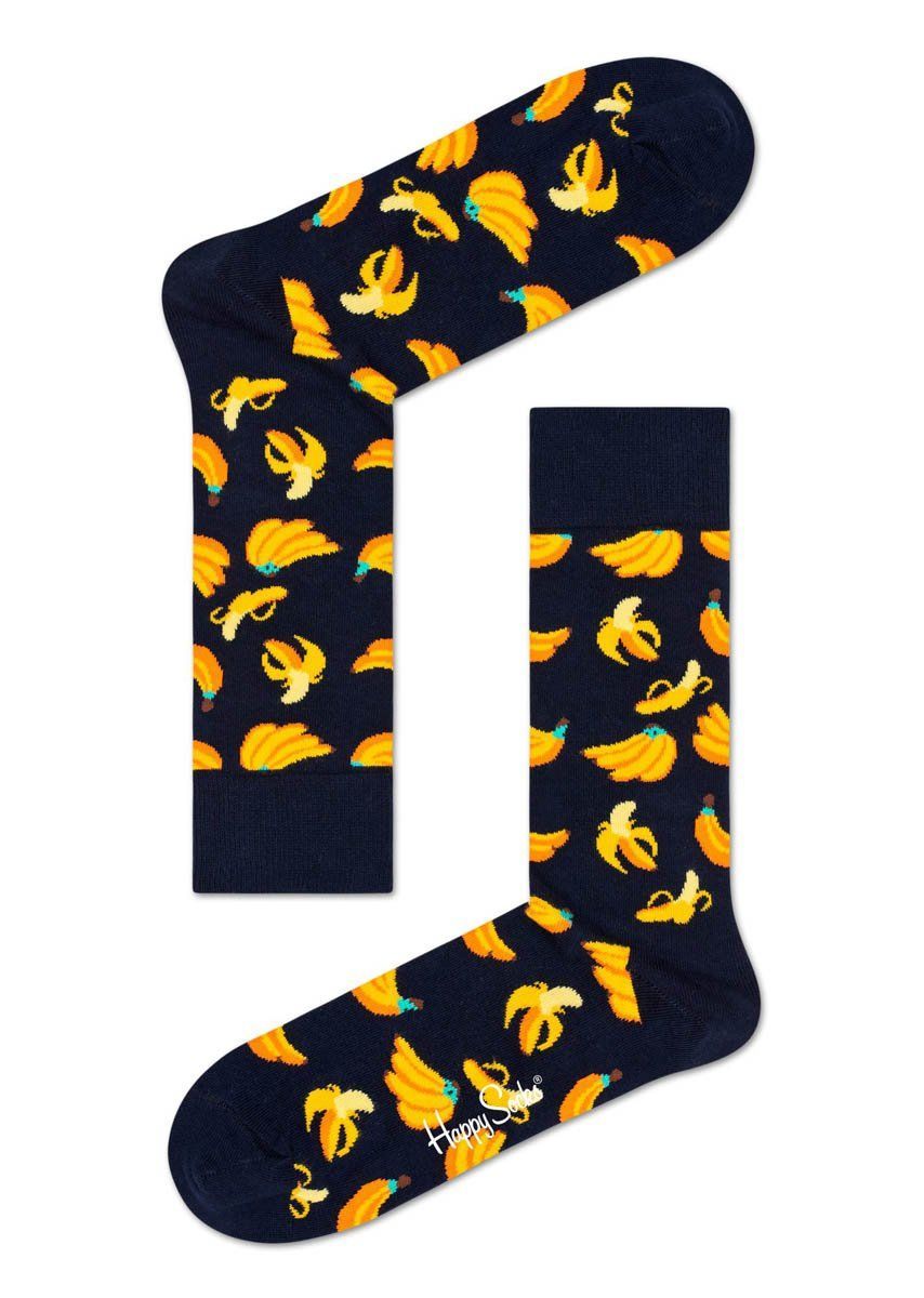 

Носки унисекс Happy Socks BAN01 черные 25, Черный, BAN01