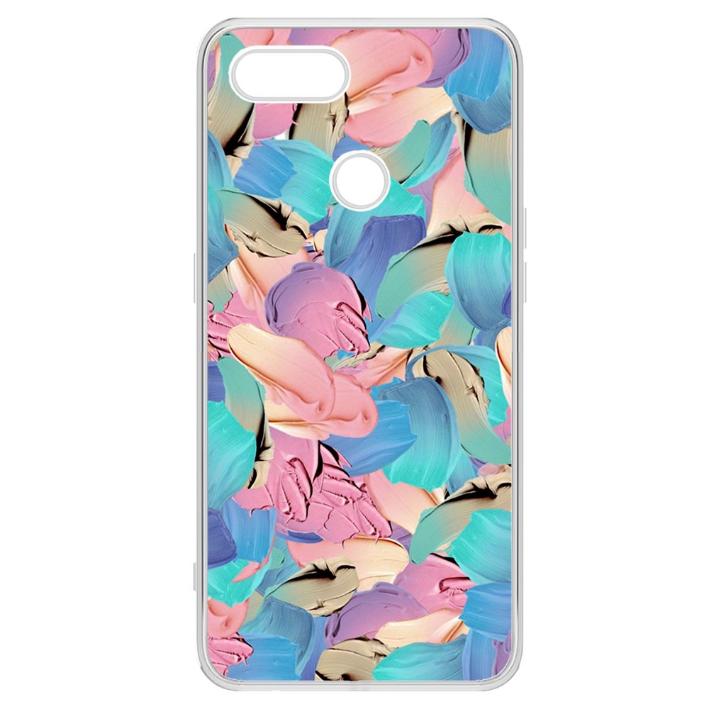 

Чехол-накладка Krutoff Clear Case Абстракт краска для OPPO A12/A11k/A7/A5s, Прозрачный
