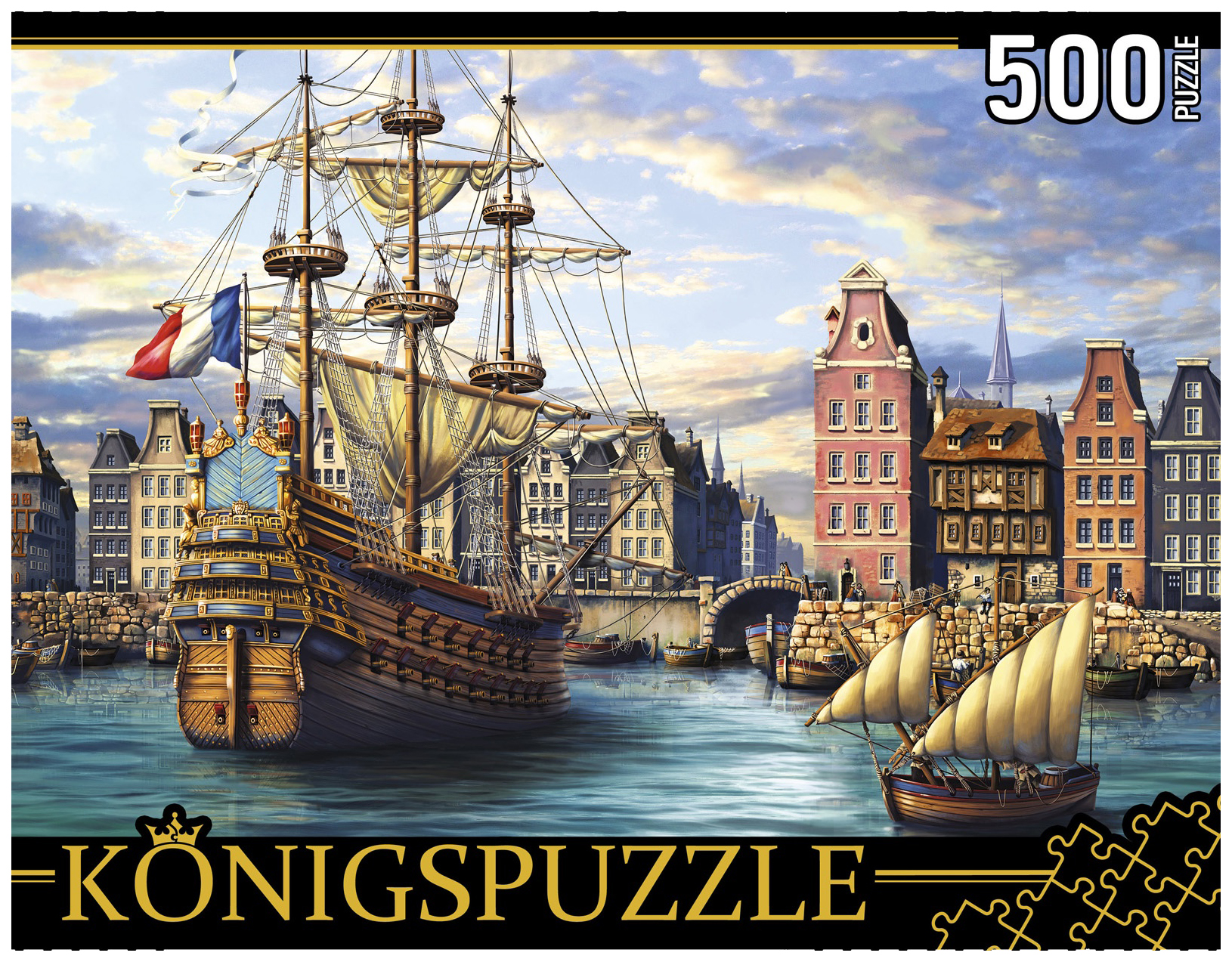 

Пазлы Konigspuzzle Корабли в порту 500 элементов ХК500-6321
