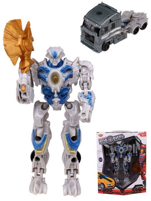 

Робот-трансформер Yako Toys Робобиль Фура серая 20 см