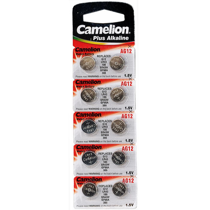 

Батарейки Camelion G12 386A/LR43/186, 10 шт