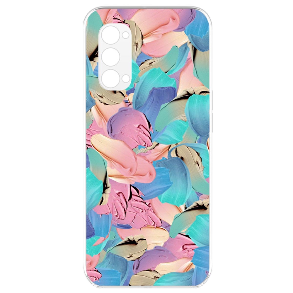 

Чехол-накладка Krutoff Clear Case Абстракт краска для OPPO Reno4 Pro 5G, Прозрачный