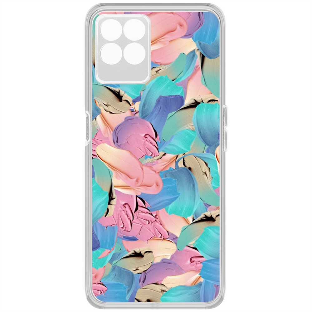 

Чехол-накладка Krutoff Clear Case Абстракт краска для Realme 8i