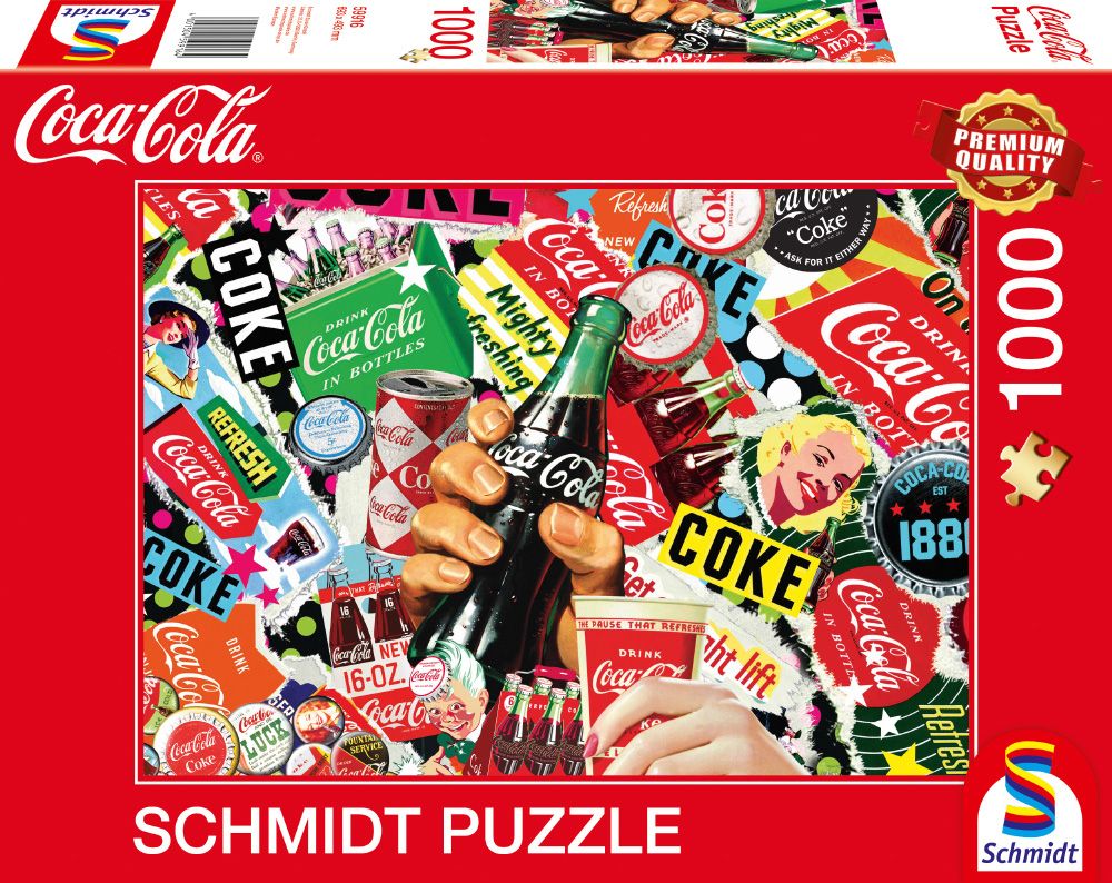 

Пазл Schmidt Coca Cola Классика-2 1000 деталей, Coca Cola Классика-2
