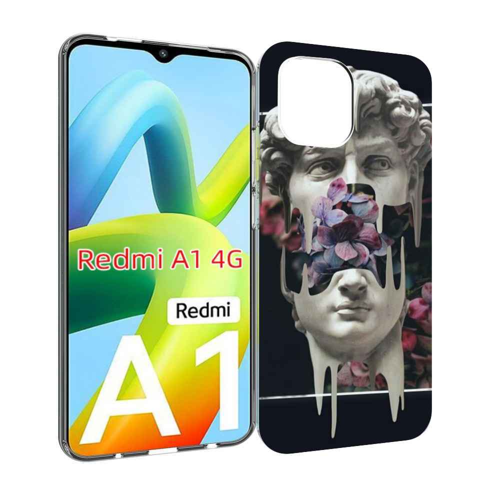 

Чехол Mypads Статуя-С-Цветами-Внутри Для Xiaomi Redmi A1, Прозрачный, Tocco