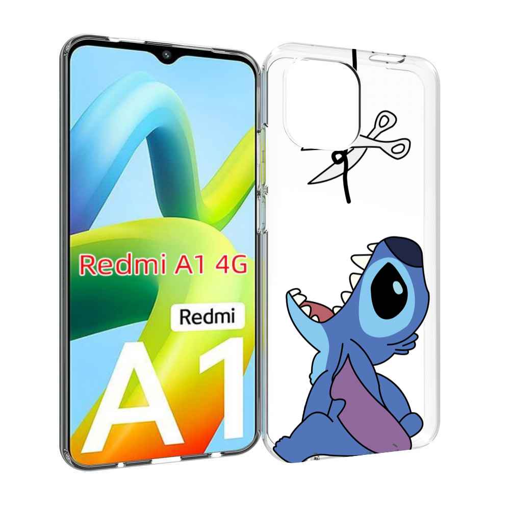 

Чехол Mypads Стич-С-Ножницами Для Xiaomi Redmi A1, Прозрачный, Tocco