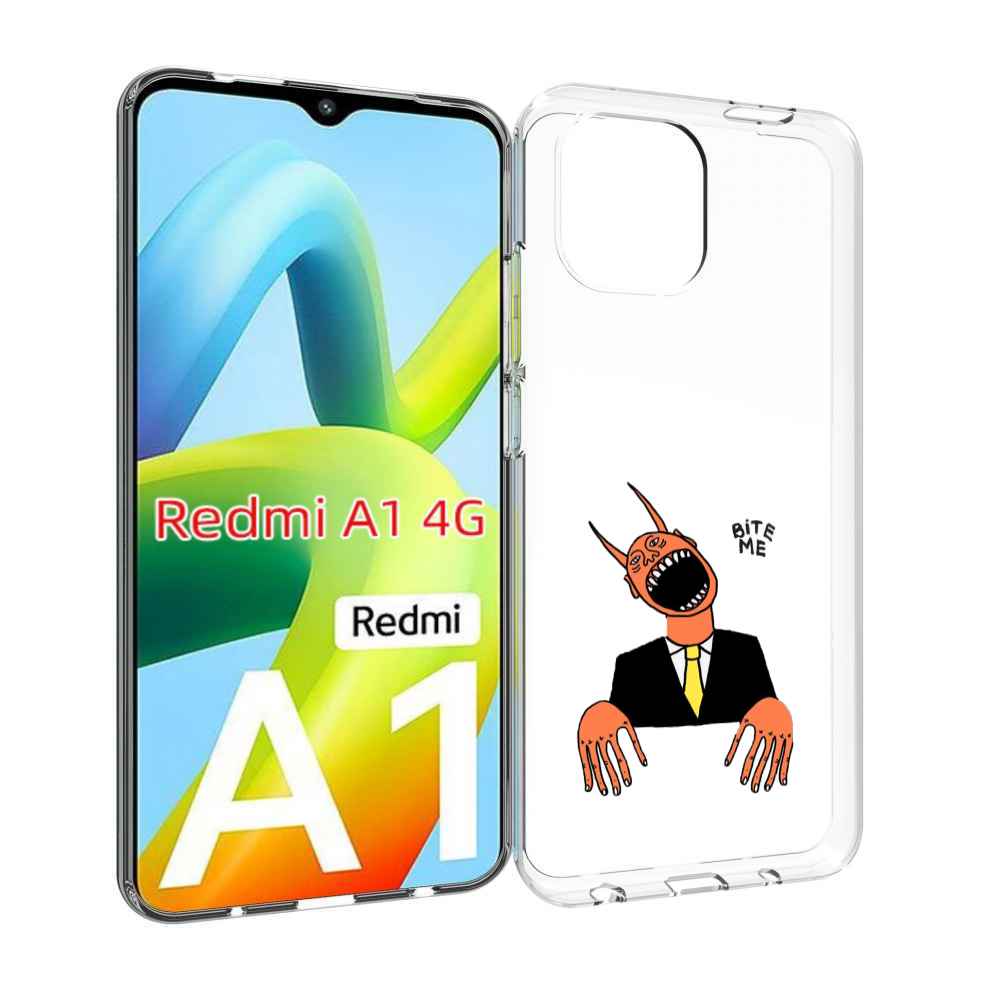 

Чехол Mypads Странный Чертик С Длинными Пальцами Для Xiaomi Redmi A1, Прозрачный, Tocco