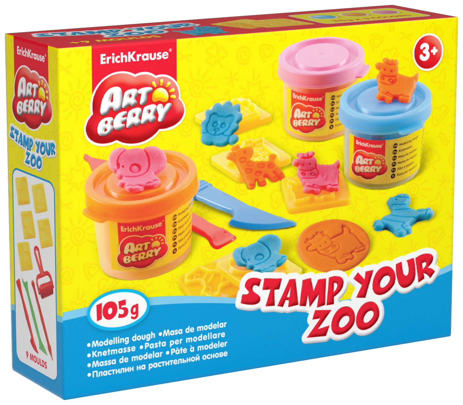 

Пластилин ErichKrause Stamp Your Zoo 30371 на растительной основе