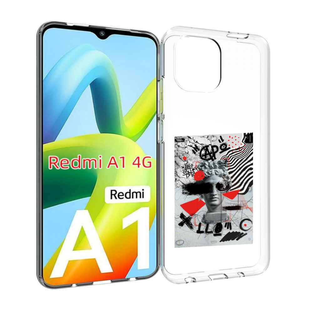 

Чехол Mypads Стрит Арт Статуя Для Xiaomi Redmi A1, Прозрачный, Tocco