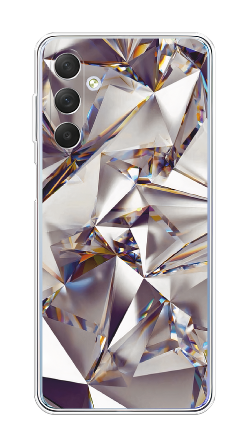 

Чехол Awog на Samsung Galaxy M54 "Бриллианты", Серебристый;бежевый, 2108250-1