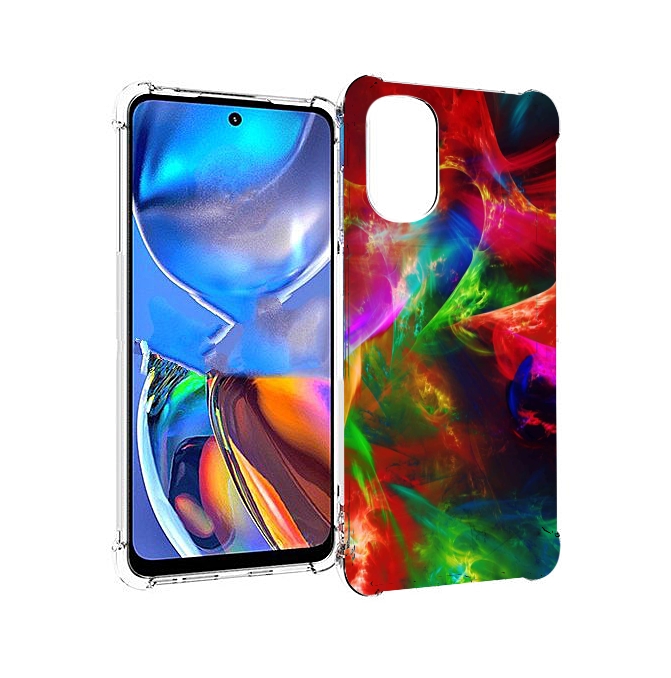 

Чехол MyPads Сияние-красок для Motorola Moto E32, Прозрачный, Tocco