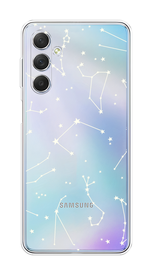 

Чехол Awog на Samsung Galaxy M54 "Созвездия", Прозрачный;серый;бежевый, 2108250-1