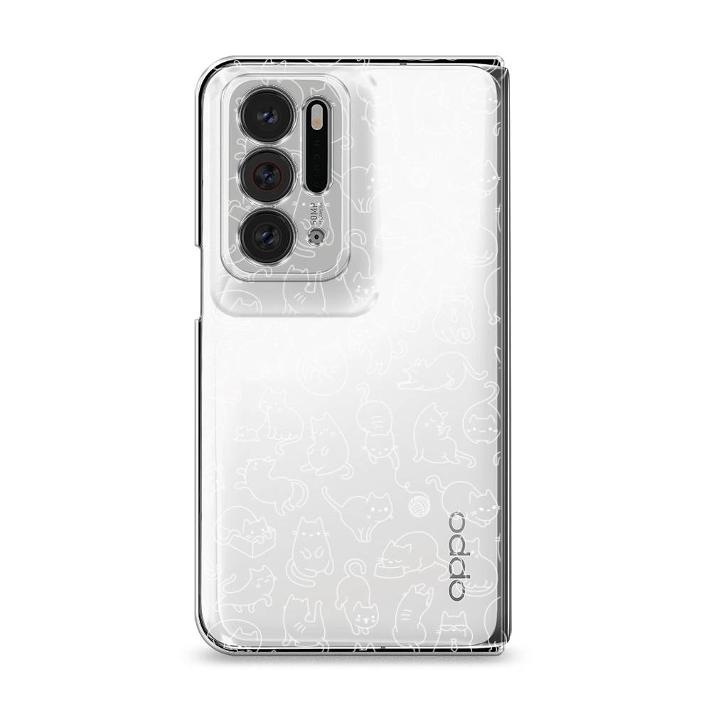 

Чехол Awog на Oppo Find N "Шкодливые котики", Разноцветный, 259650-2