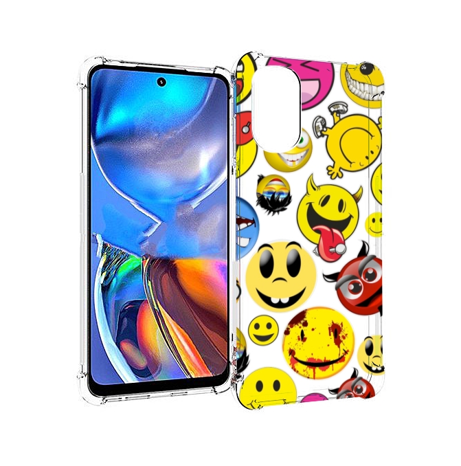 

Чехол MyPads Смайлики для Motorola Moto E32, Прозрачный, Tocco