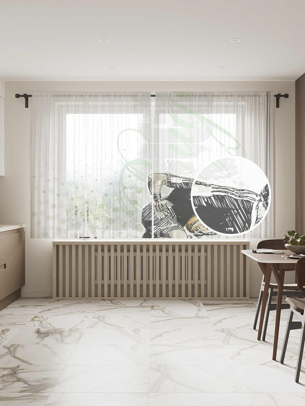 

Фототюль JoyArty "Сила регби", 145x180 см (2 полотна со шторной лентой + 50 крючков), Сила регби