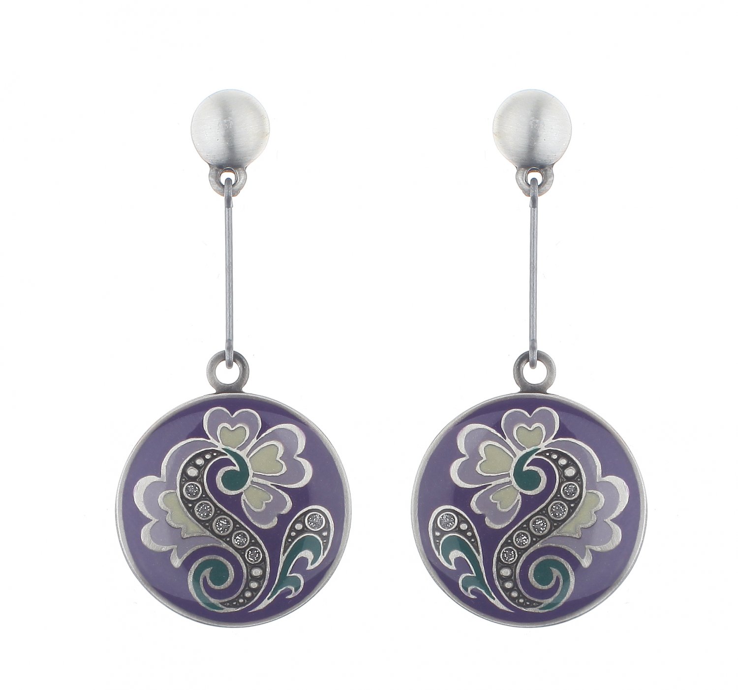 

Серьги из бижутерного сплава/бронзы с эмалью Clara Bijoux A74523.TC V, A74523.TC V