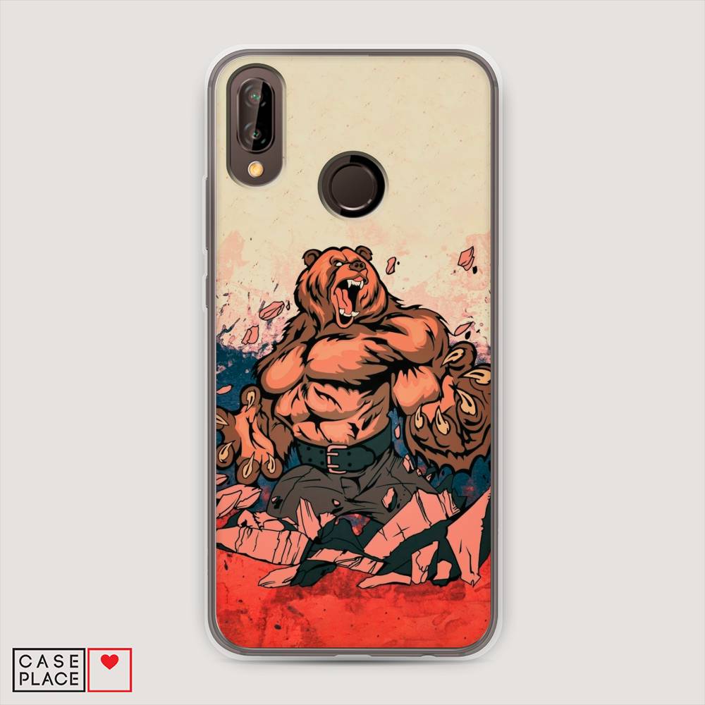 

Чехол Awog "Медведь с флагом РФ" для Huawei Nova 3