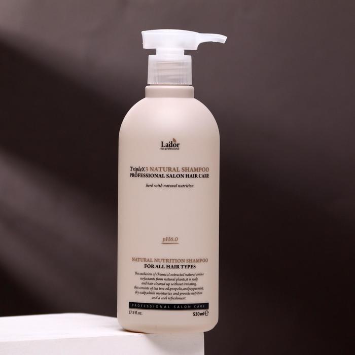 фото Органический шампунь для волос la'dor triplex natural shampoo, 530 мл