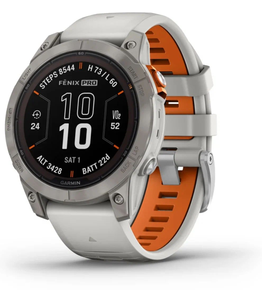 Garmin Fenix 7 Pro Sapphire Solar Titanium/Fog Gray (010-02777-21)