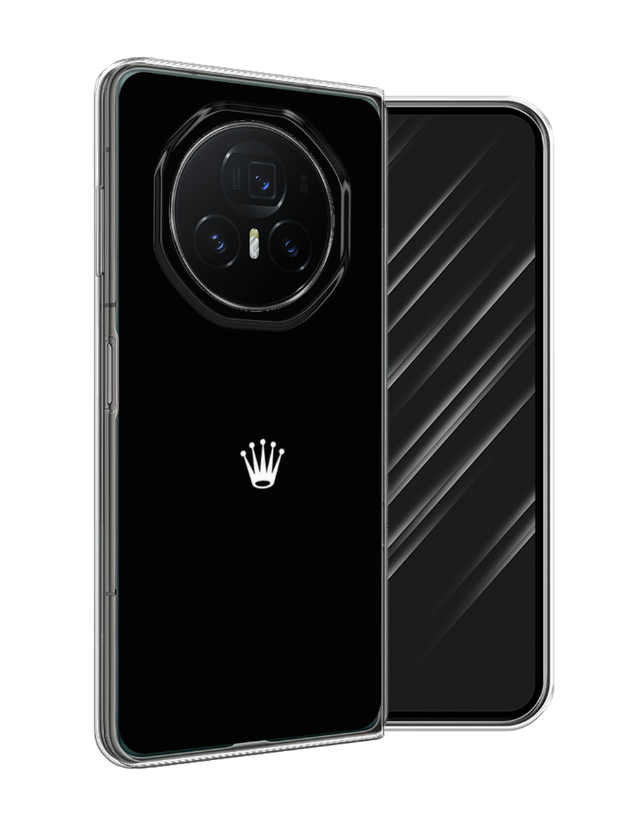 

Чехол Awog на Honor Magic V3 "Белая корона на черном фоне", Черный, 6125050-1