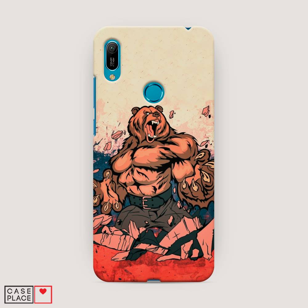 

Чехол Awog "Медведь с флагом РФ" для Huawei Y6 2019