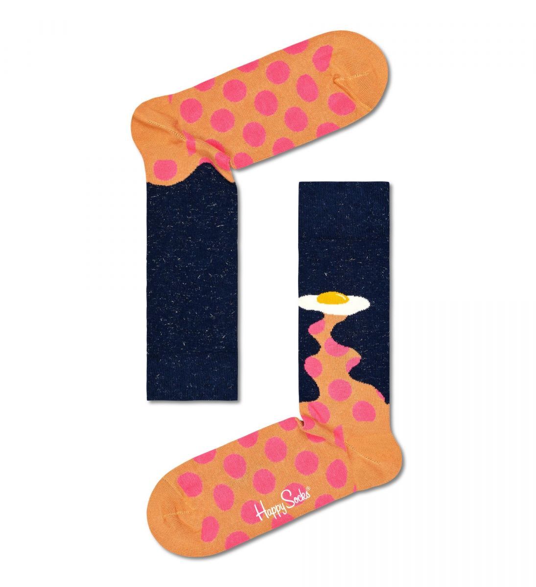 

Носки унисекс Happy Socks EGG01 разноцветные 25, Черный;оранжевый, EGG01