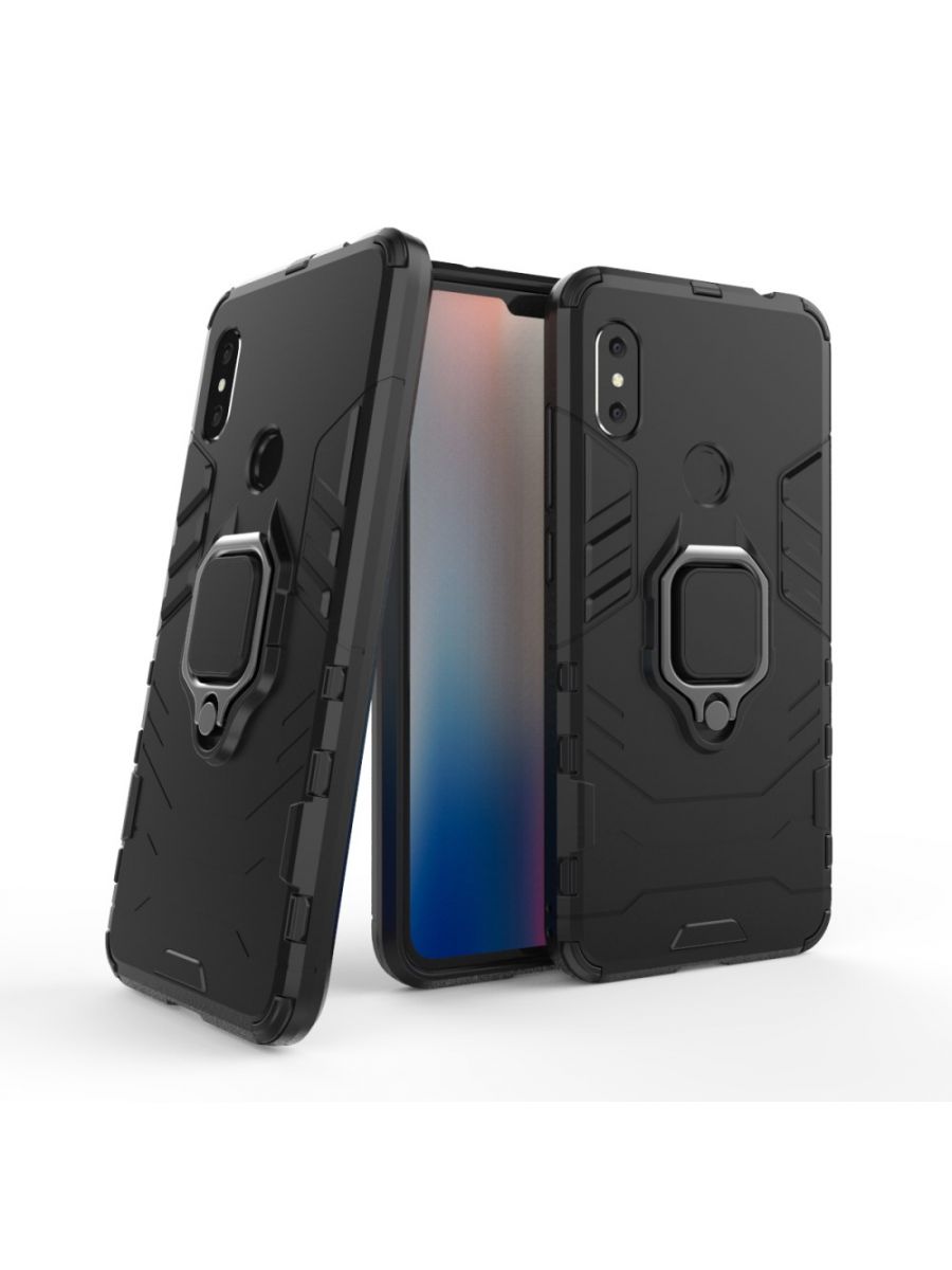 

Чехол Ring для смартфона Xiaomi Redmi Note 6 Pro черный