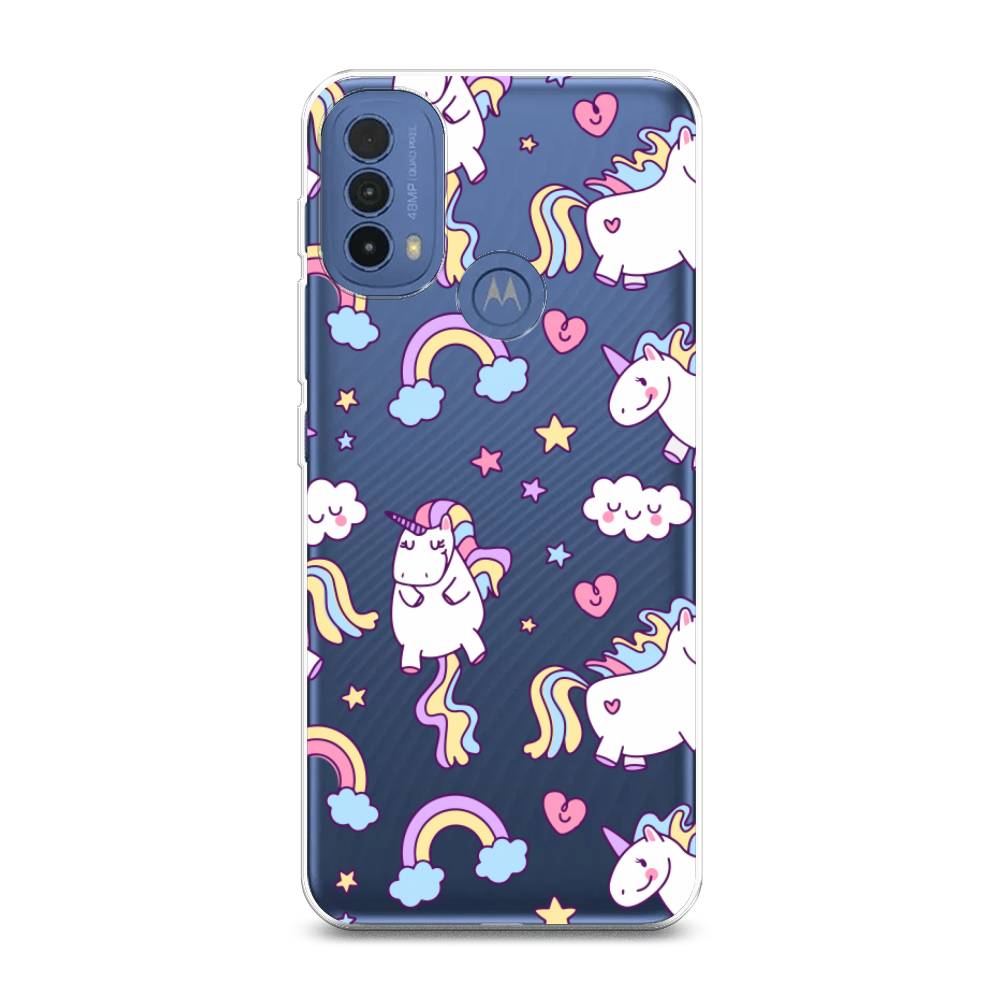 

Силиконовый чехол "Sweet unicorns dreams" на Motorola Moto E30, Sweet unicorns dreams