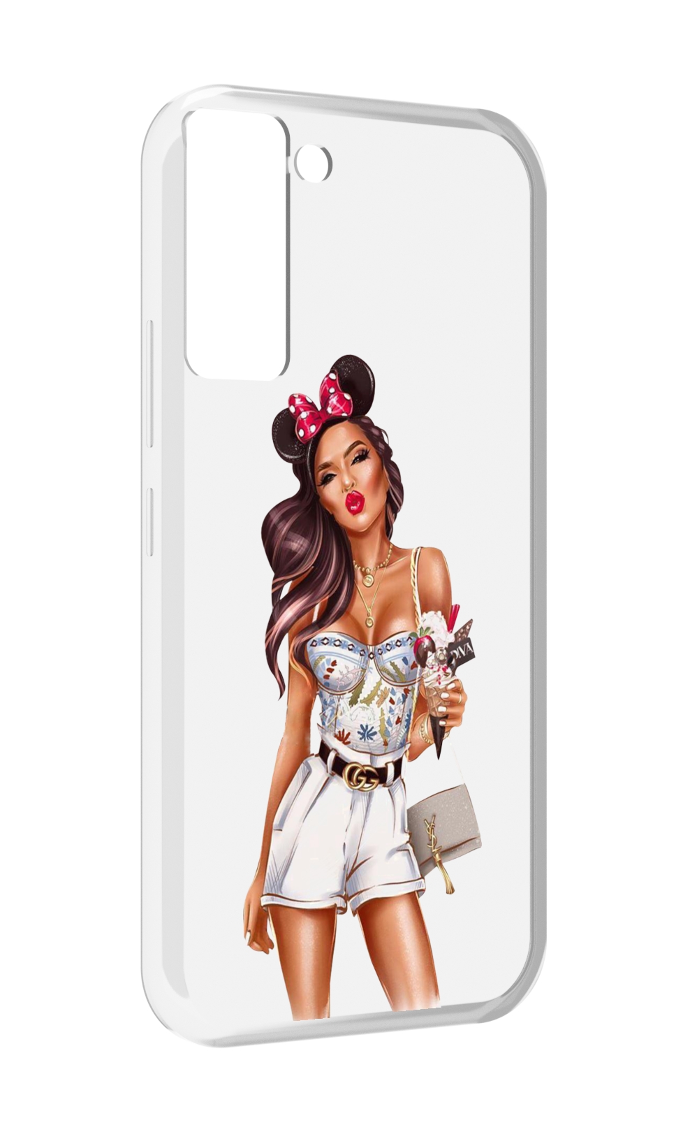

Чехол MyPads Девушка-микки для Tecno Pop 5 LTE / Pop 5 Pro, Прозрачный, Tocco