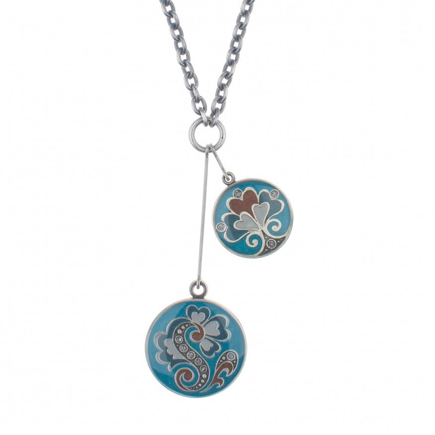

Колье из бижутерного сплава/бронзы с эмалью 50 см Clara Bijoux B74511 BL, B74511 BL