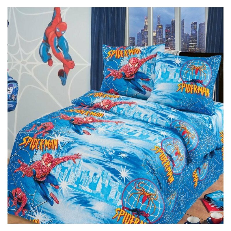 фото Детское постельное белье артпостелька 1.5 спальное бязь человек-паук 210279