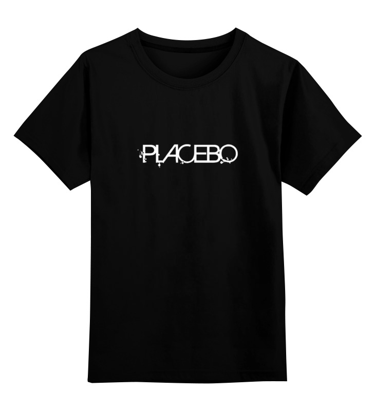 

Детская футболка классическая Printio Placebo, р. 164, Черный, 0000000680009