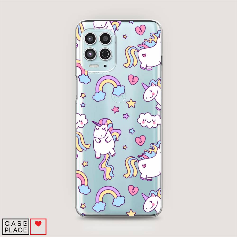 фото Силиконовый чехол "sweet unicorns dreams" на motorola moto g100 awog