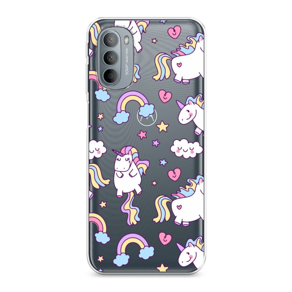 

Силиконовый чехол "Sweet unicorns dreams" на Motorola Moto G31, Sweet unicorns dreams