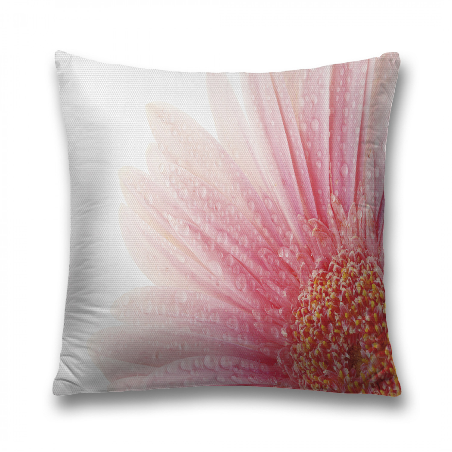 

Наволочка декоративная JoyArty "Капельки росы на цветке" на молнии, 45x45 см, Розовый, Капельки росы на цветке