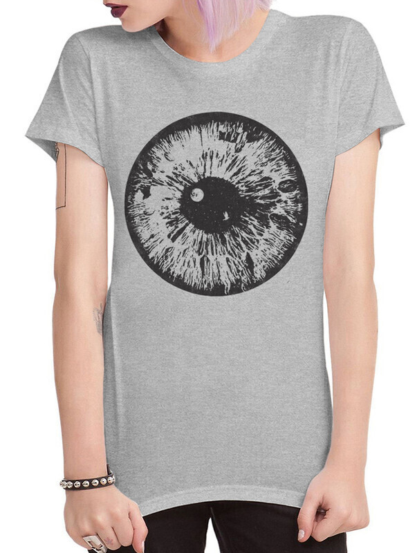 

Футболка женская Dream Shirts Глаз Женская EYE-4789441 серая XS, Глаз Женская EYE-4789441