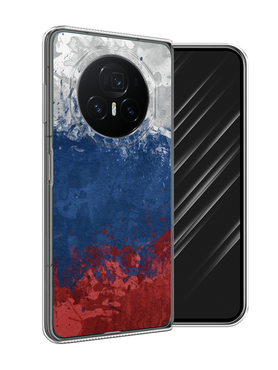 

Чехол Awog на Honor Magic V3 "Флаг России неровный", Белый;синий;красный, 6125050-1